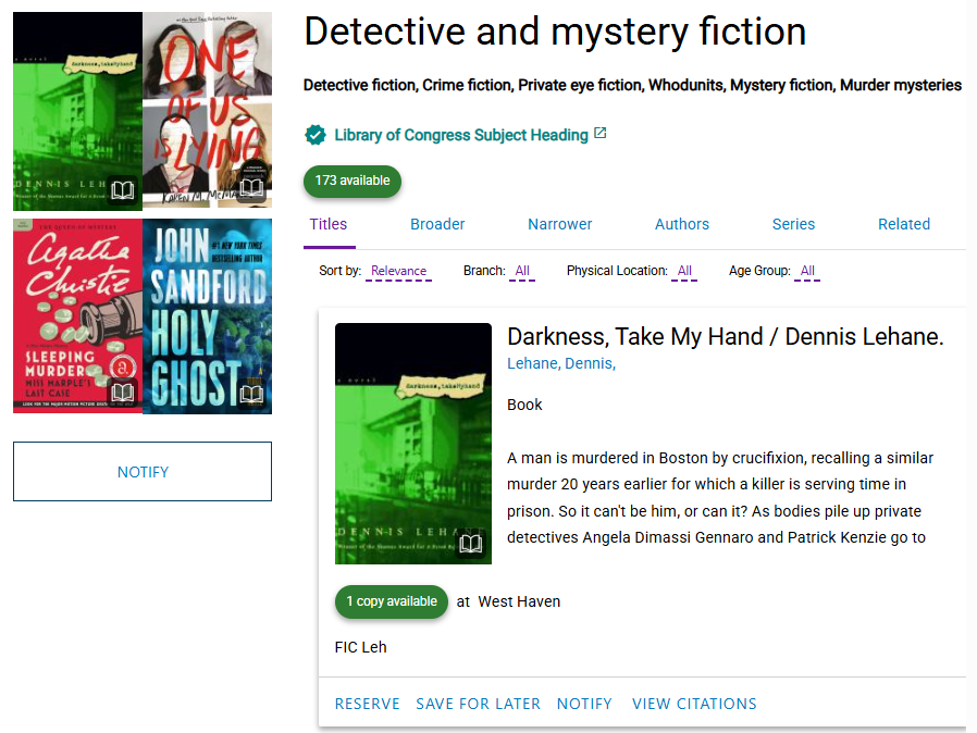 Gallery Subject Topic Page